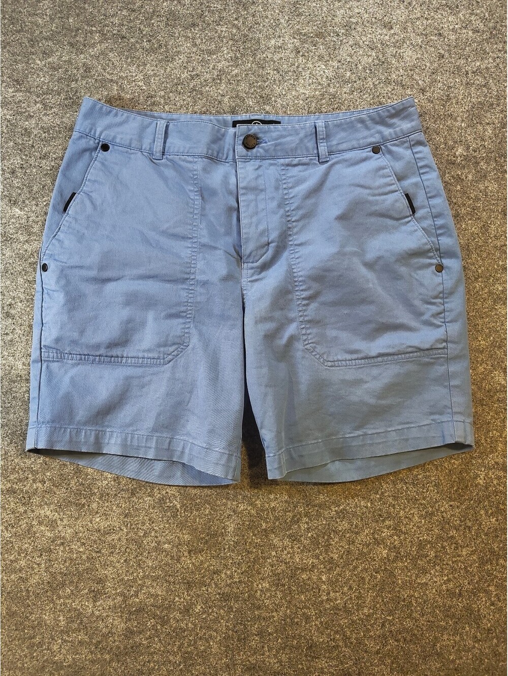 Aether Blue Utility Casual Shorts Men's Size 32 Manteco Italian Fabric